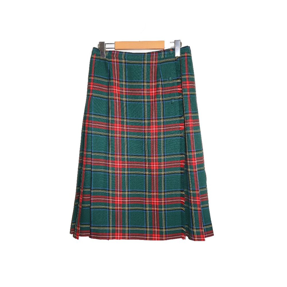 ALJean of Canada Green Princess Mary Royal Tartan Wool Kilt